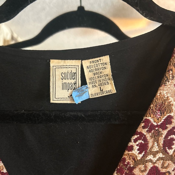 Vintage tapestry vest - Picture 4 of 6